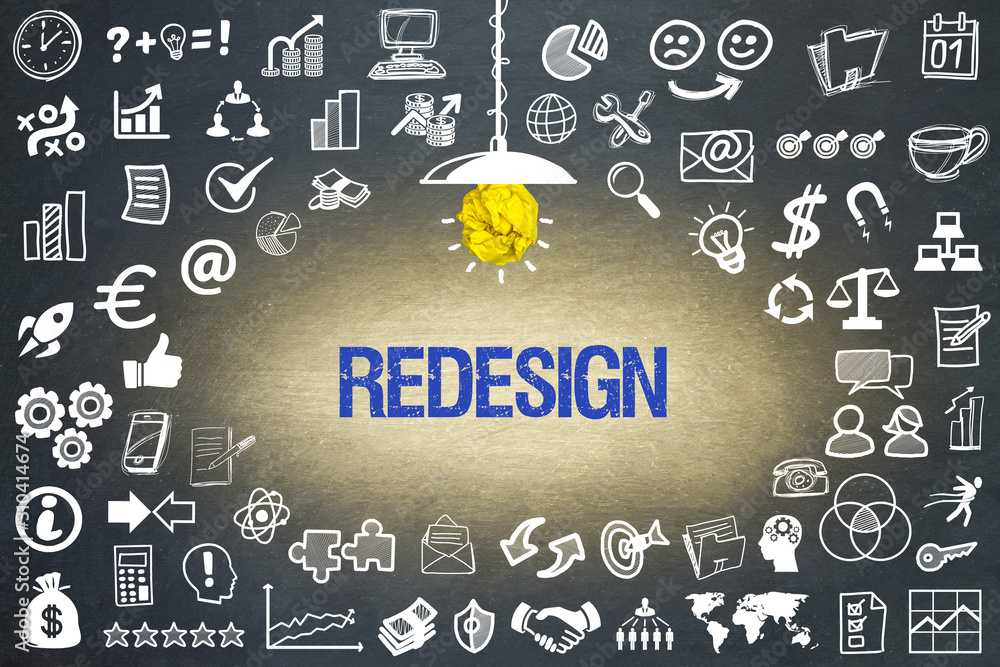 Redesign text with tool and web images